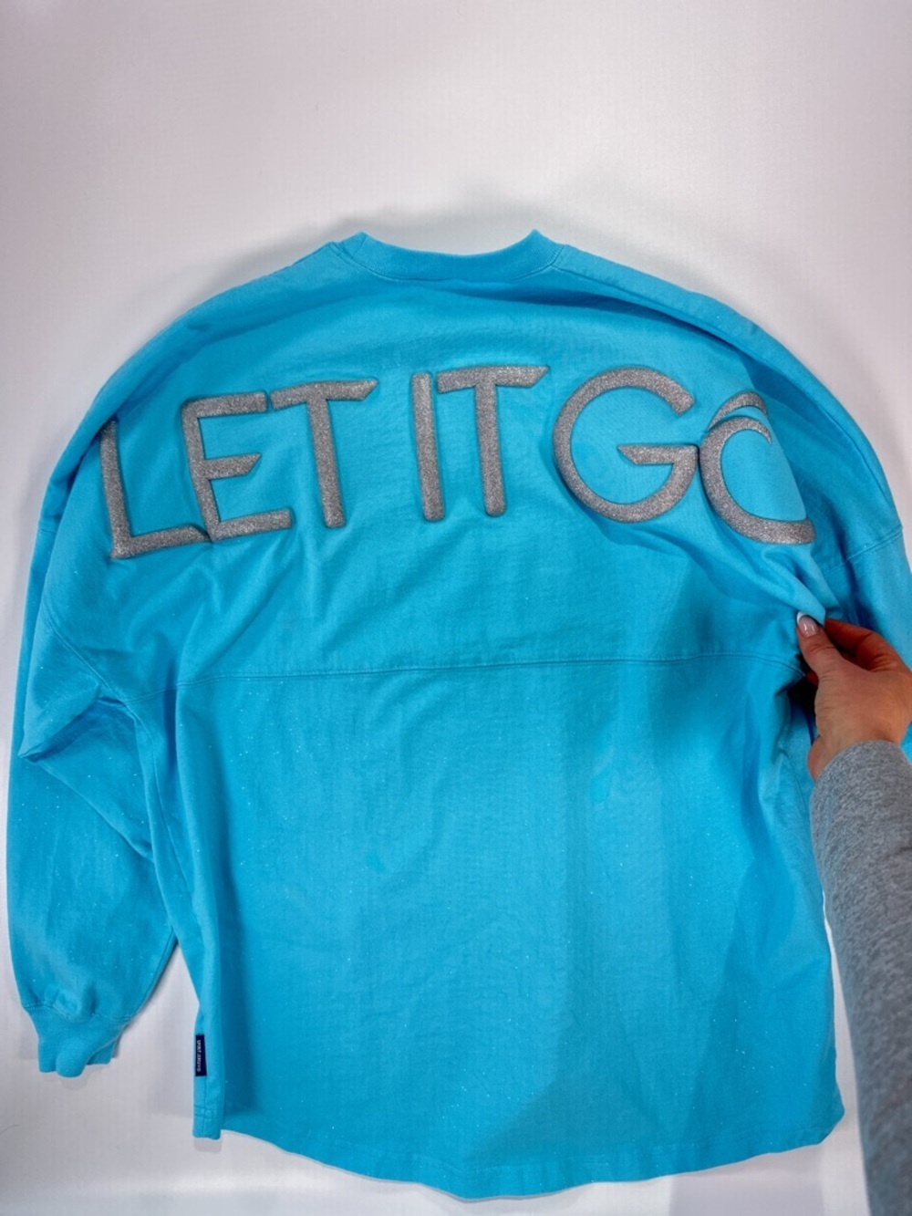Disney Frozen Women Spirit Jersey Let It Go Glitter Medium - Picture 9 of 15